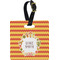 Fiesta - Cinco de Mayo Plastic Luggage Tag - Square w/ Name or Text
