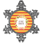 Fiesta - Cinco de Mayo Vintage Snowflake Ornament (Personalized)