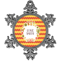 Fiesta - Cinco de Mayo Vintage Snowflake Ornament (Personalized)