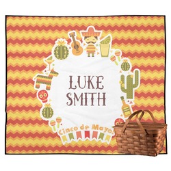 Fiesta - Cinco de Mayo Outdoor Picnic Blanket (Personalized)