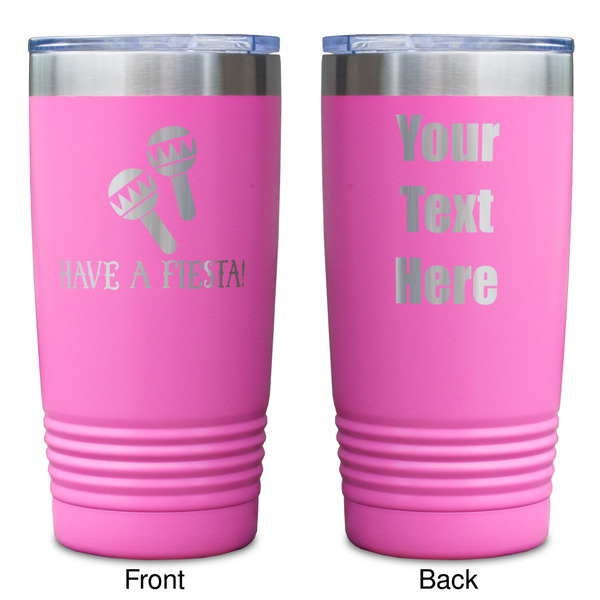 Fiesta - Cinco de Mayo Pink Polar Camel Tumbler - 20oz - Double Sided - Approval