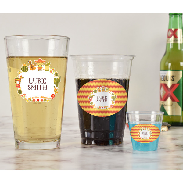 Fiesta - Cinco de Mayo Pint Glass - Two Content - In Context