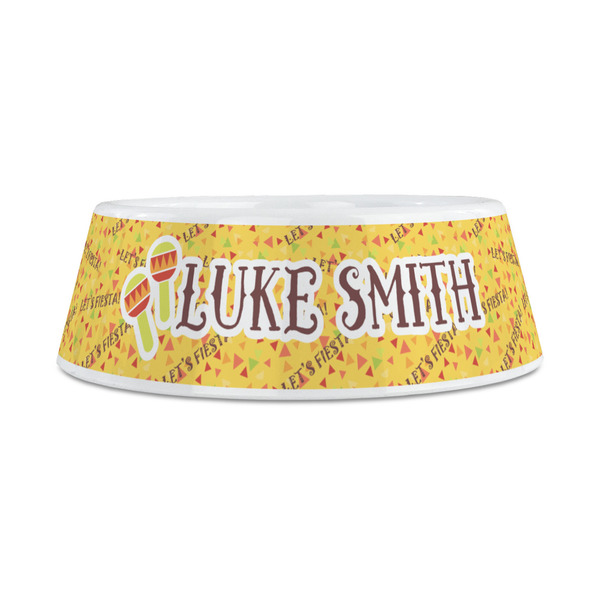Fiesta - Cinco de Mayo Plastic Dog Bowls - Medium - FRONT