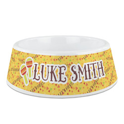 Fiesta - Cinco de Mayo Plastic Dog Bowl - Medium (Personalized)