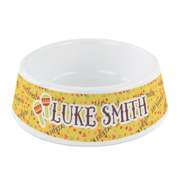 Custom Fiesta - Cinco de Mayo Plastic Dog Bowl - Small (Personalized)