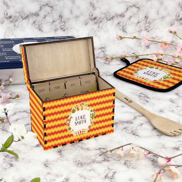 Fiesta - Cinco de Mayo Recipe Box - Full Color - In Context