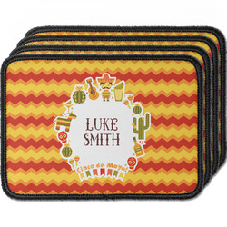 Fiesta - Cinco de Mayo Iron On Rectangle Patches - Set of 4 w/ Name or Text