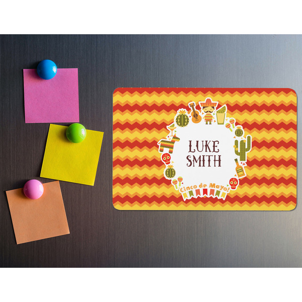 Fiesta - Cinco de Mayo Rectangular Fridge Magnet - LIFESTYLE
