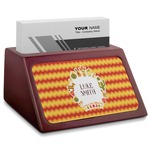 Fiesta - Cinco de Mayo Red Mahogany Business Card Holder (Personalized)