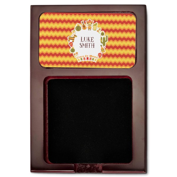 Fiesta - Cinco de Mayo Red Mahogany Sticky Note Holder - Flat
