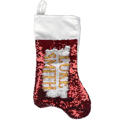 Fiesta - Cinco de Mayo Reversible Sequin Stocking - Red (Personalized)