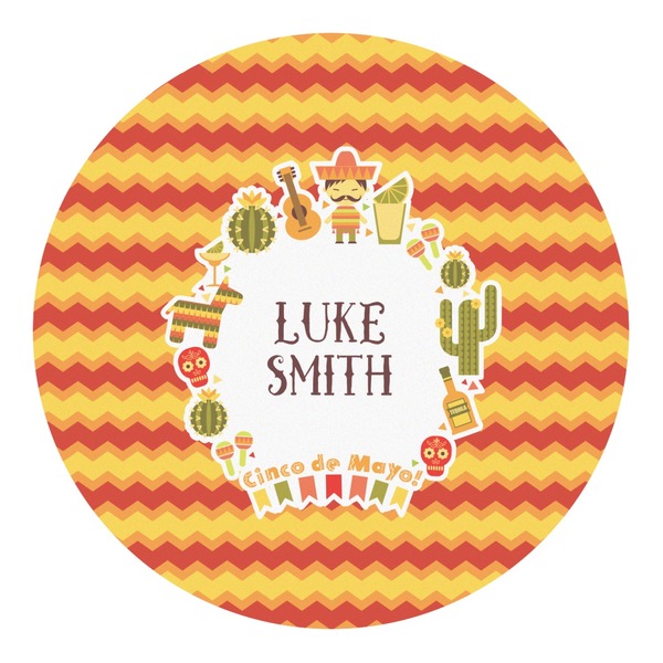 Custom Fiesta - Cinco de Mayo Round Decal (Personalized)