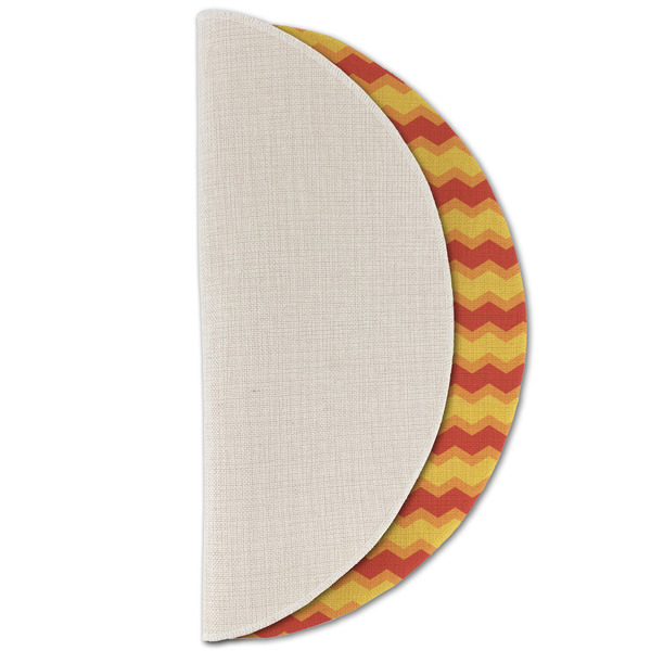 Fiesta - Cinco de Mayo Round Linen Placemats - HALF FOLDED (single sided)