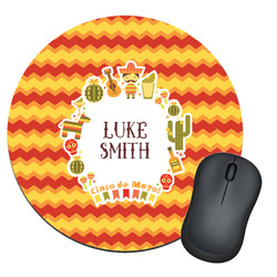 Fiesta - Cinco de Mayo Round Mouse Pad (Personalized)