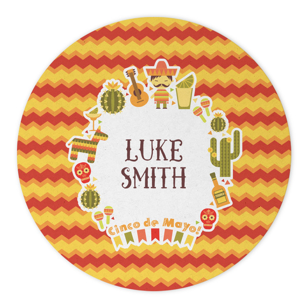 Fiesta - Cinco de Mayo Round Paper Coaster - Approval