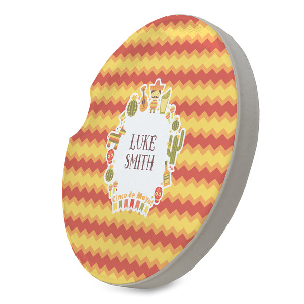Fiesta - Cinco de Mayo Sandstone Car Coaster - STANDING ANGLE