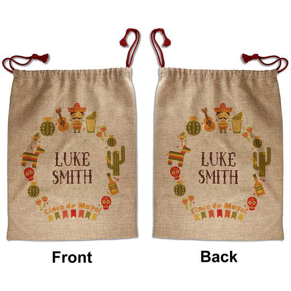 Fiesta - Cinco de Mayo Santa Bag - Front and Back