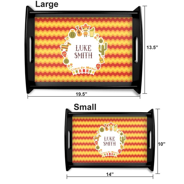 Fiesta - Cinco de Mayo Serving Tray Black Sizes