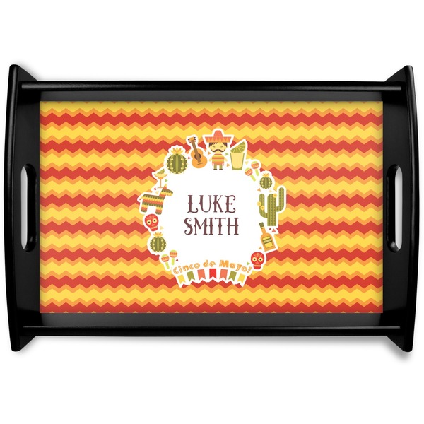 Custom Fiesta - Cinco de Mayo Wooden Tray (Personalized)