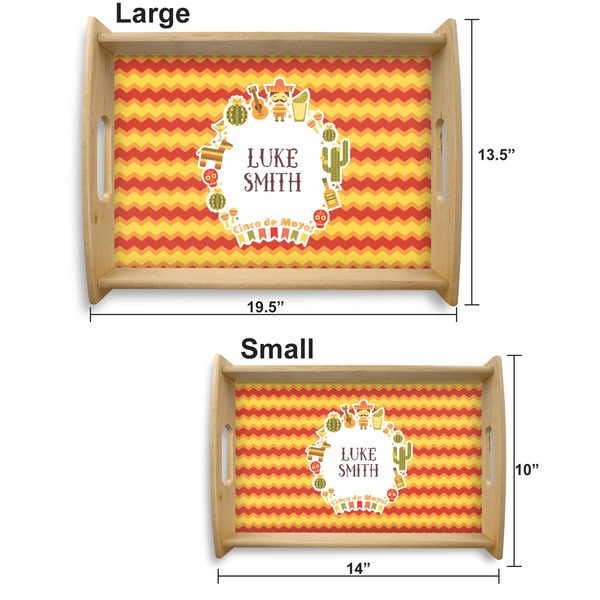Fiesta - Cinco de Mayo Serving Tray Wood Sizes