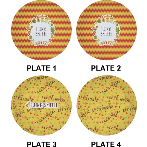 Fiesta - Cinco de Mayo Set of Appetizer / Dessert Plates (Approval)