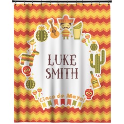 Fiesta - Cinco de Mayo Extra Long Shower Curtain - 70"x84" (Personalized)