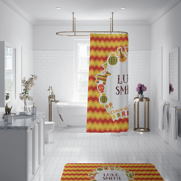 Fiesta - Cinco de Mayo Shower Curtain - Custom Size
