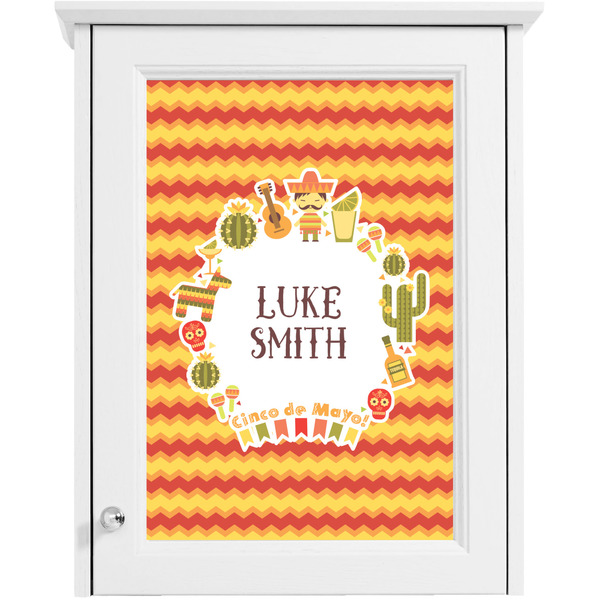 Fiesta - Cinco de Mayo Single White Cabinet Decal