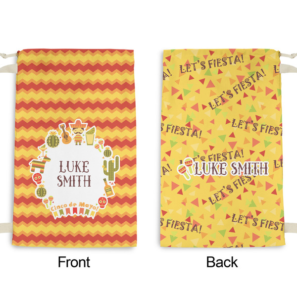 Fiesta - Cinco de Mayo Small Laundry Bag - Front & Back View