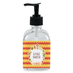 Fiesta - Cinco de Mayo Glass Soap & Lotion Bottle - Single Bottle (Personalized)