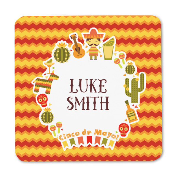 Fiesta - Cinco de Mayo Square Fridge Magnet - FRONT