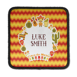 Fiesta - Cinco de Mayo Iron On Square Patch w/ Name or Text