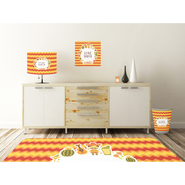 Fiesta - Cinco de Mayo Square Wall Decal Wooden Desk