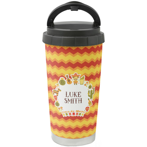 Custom Fiesta - Cinco de Mayo Stainless Steel Coffee Tumbler (Personalized)