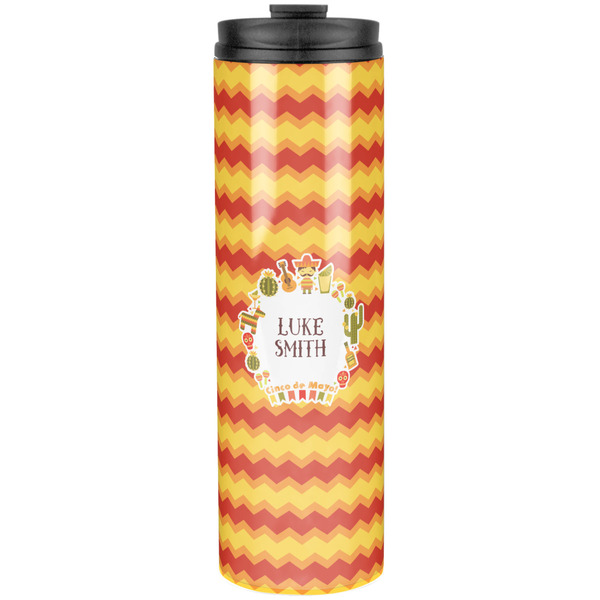 Custom Fiesta - Cinco de Mayo Stainless Steel Skinny Tumbler - 20 oz (Personalized)