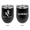 Fiesta - Cinco de Mayo Stainless Wine Tumblers - Black - Double Sided - Approval