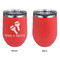 Fiesta - Cinco de Mayo Stainless Wine Tumblers - Coral - Single Sided - Approval