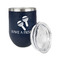 Fiesta - Cinco de Mayo Stainless Wine Tumblers - Navy - Single Sided - Alt View