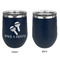 Fiesta - Cinco de Mayo Stainless Wine Tumblers - Navy - Single Sided - Approval