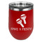 Fiesta - Cinco de Mayo Stainless Wine Tumblers - Red - Single Sided - Front