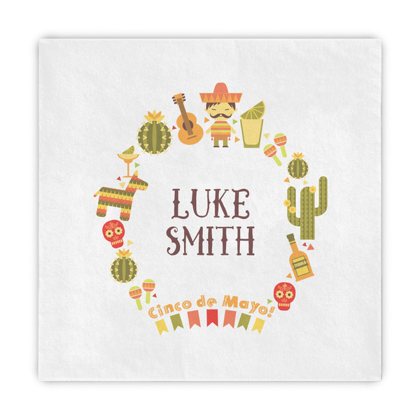 Custom Fiesta - Cinco de Mayo Decorative Paper Napkins (Personalized)
