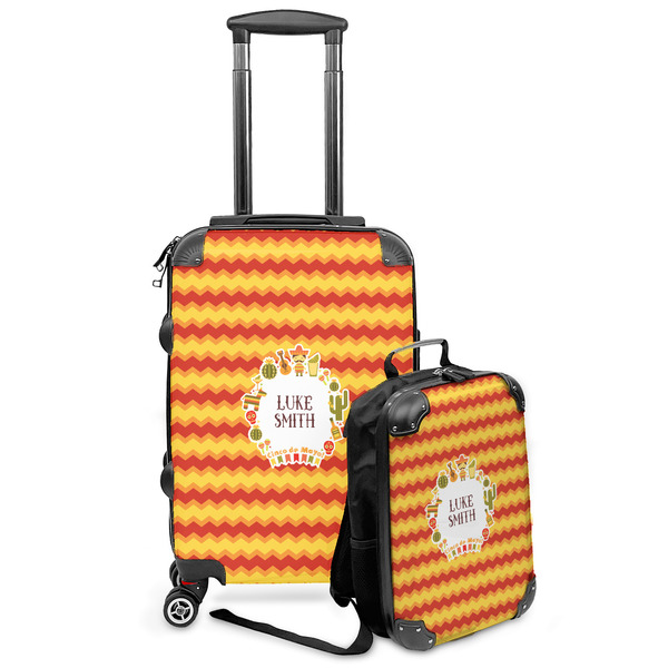 Custom Fiesta - Cinco de Mayo Kids 2-Piece Luggage Set - Suitcase & Backpack (Personalized)