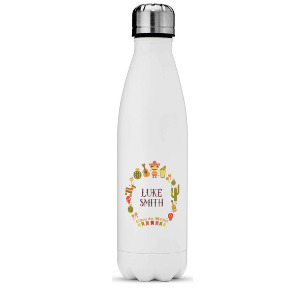Custom Fiesta - Cinco de Mayo Water Bottle - 17 oz. - Stainless Steel - Full Color Printing (Personalized)