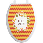 Fiesta - Cinco de Mayo Toilet Seat Decal - Elongated (Personalized)