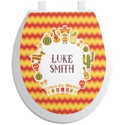Fiesta - Cinco de Mayo Toilet Seat Decal (Personalized)