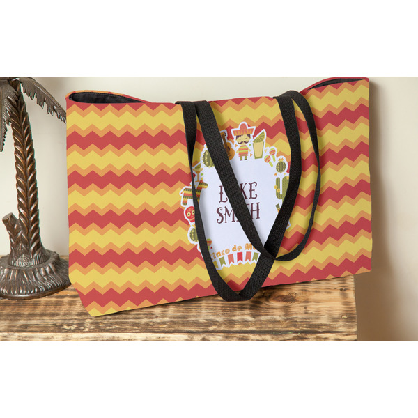 Fiesta - Cinco de Mayo Tote w/Black Handles - Lifestyle View