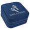 Fiesta - Cinco de Mayo Travel Jewelry Boxes - Leather - Navy Blue - Angled View