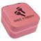 Fiesta - Cinco de Mayo Travel Jewelry Boxes - Pink Leather (Personalized)
