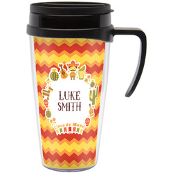 Fiesta - Cinco de Mayo Acrylic Travel Mug with Handle (Personalized)