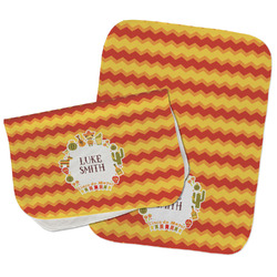 Fiesta - Cinco de Mayo Burp Cloths - Fleece - Set of 2 w/ Name or Text